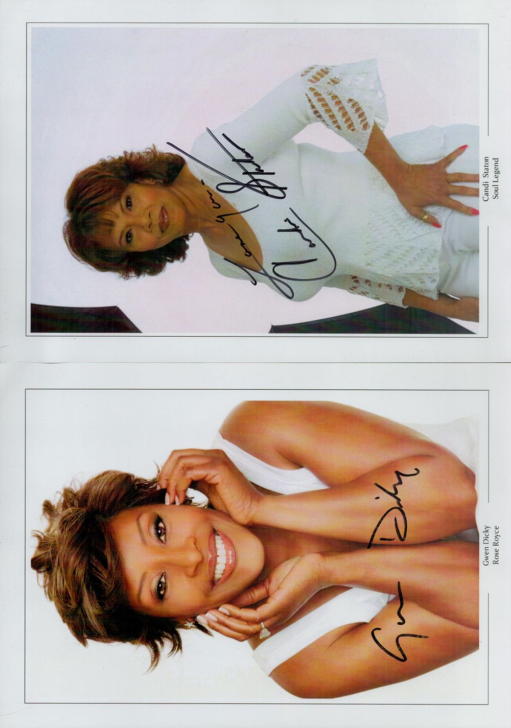Lot 169: Entertainment collection of 2 signed promo colour photos...