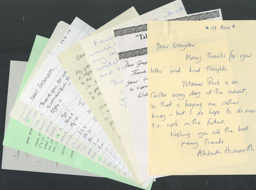 Lot 174: Entertainment letter collection of approx 30 ALS/TLS including...