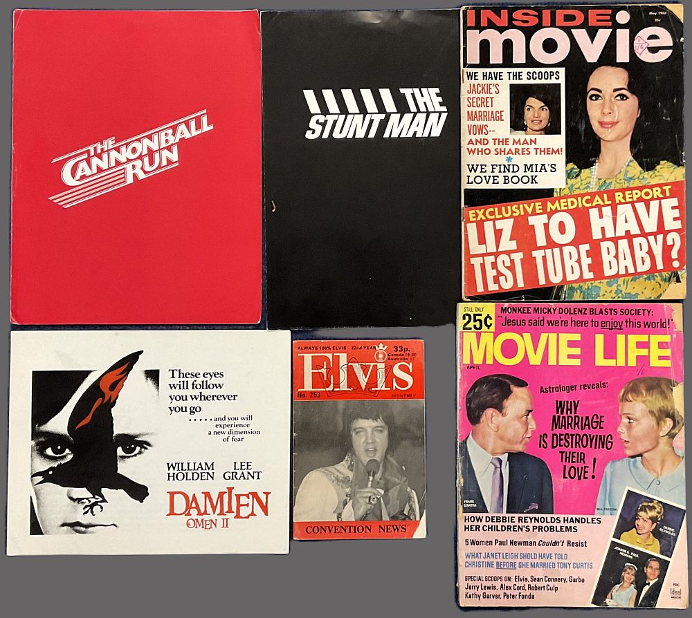 Lot 183: Entertainment vintage programme collection includes Elvis Monthly, The...