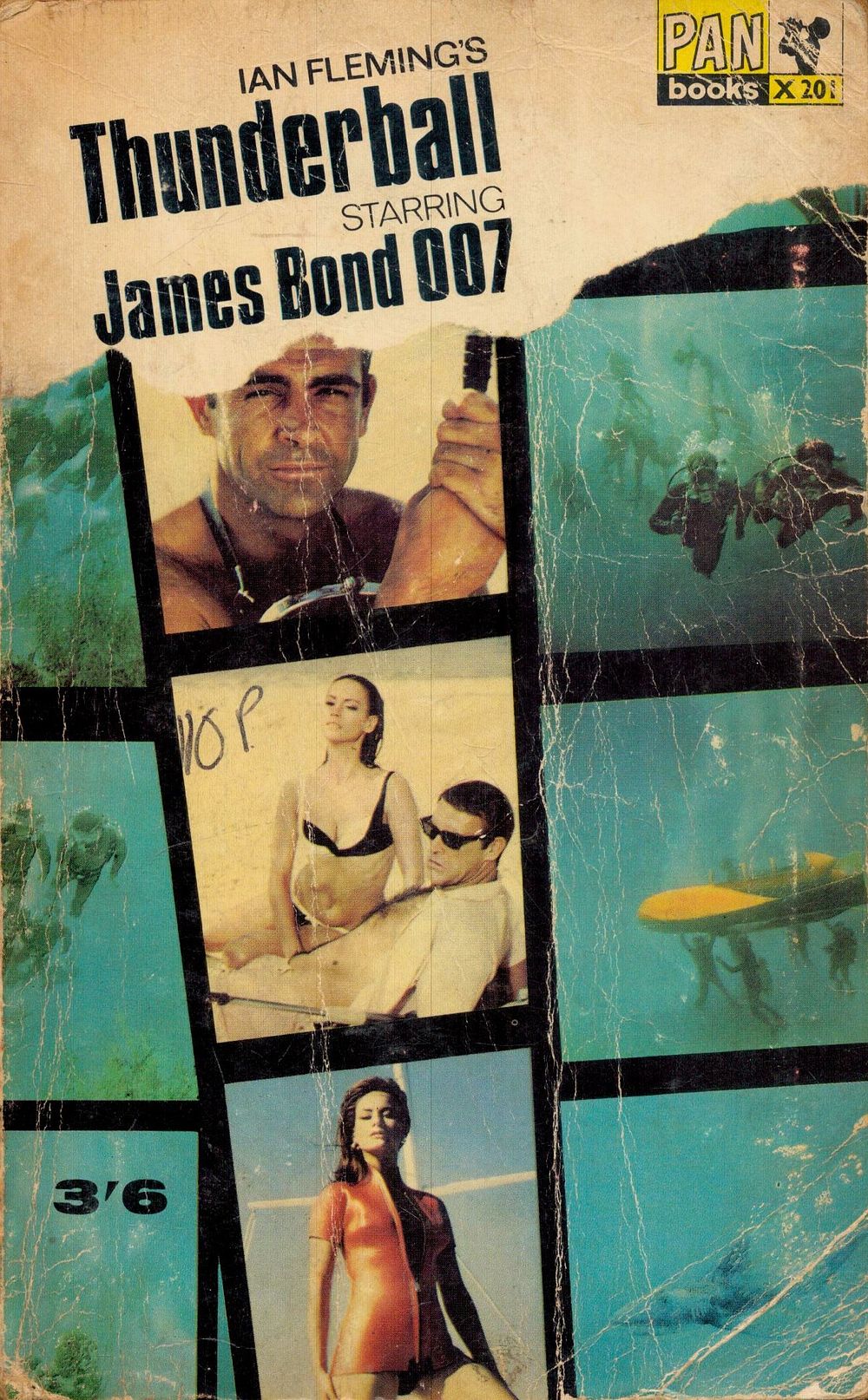 Lot 188: James Bond Thunderball by Ian Flemmings paperback book,...