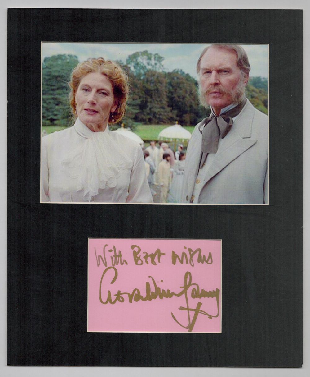 Lot 191: Geraldine James OBE signed small signature piece includes...