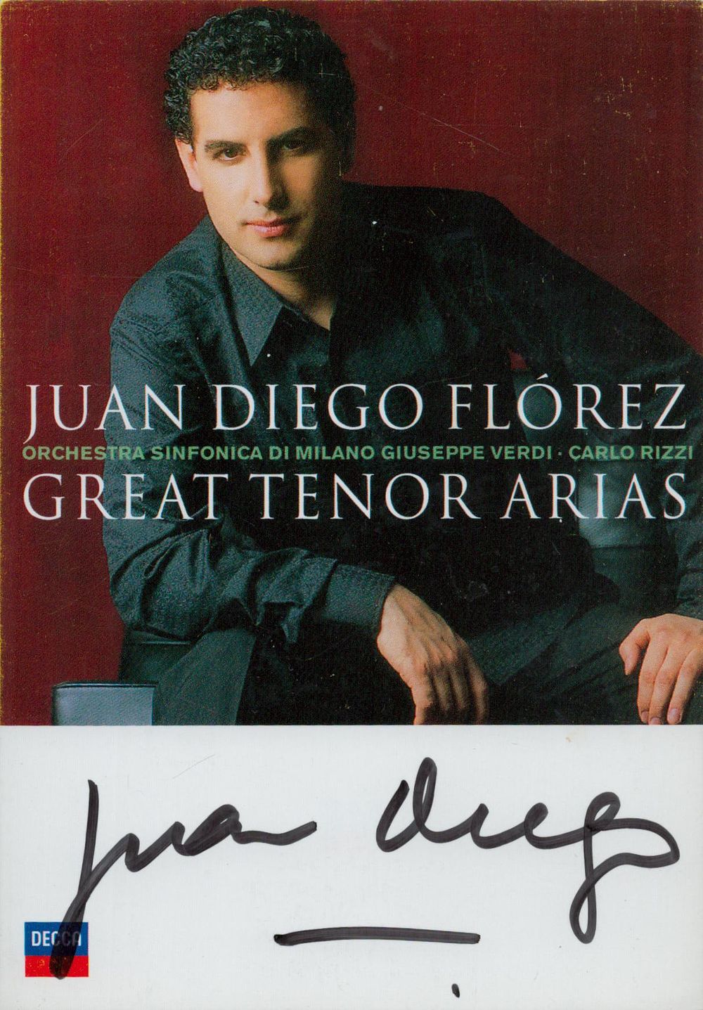 Lot 227: Juan Diego Flórez signed promo colour photo 6x4...