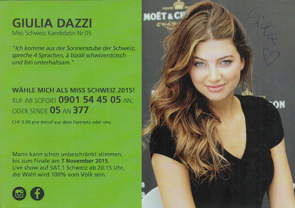 Lot 228: Giulia (Dazzi) signed promo colour pictured 6x4 Inch...