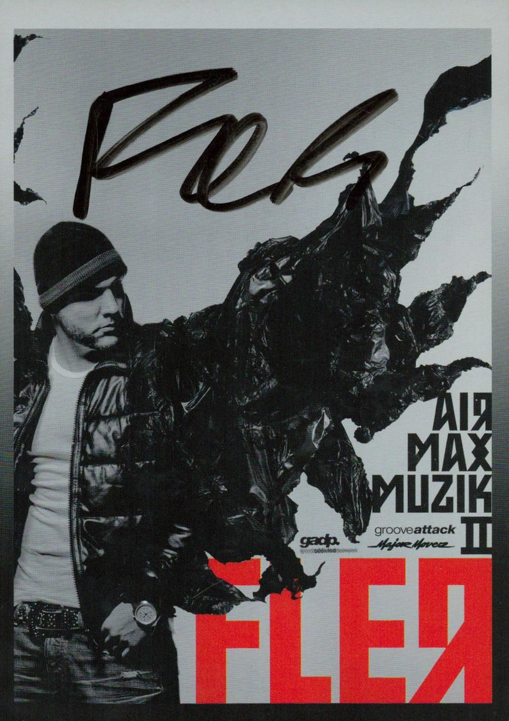 Lot 230: Fler signed promo black and white photo 6x4...