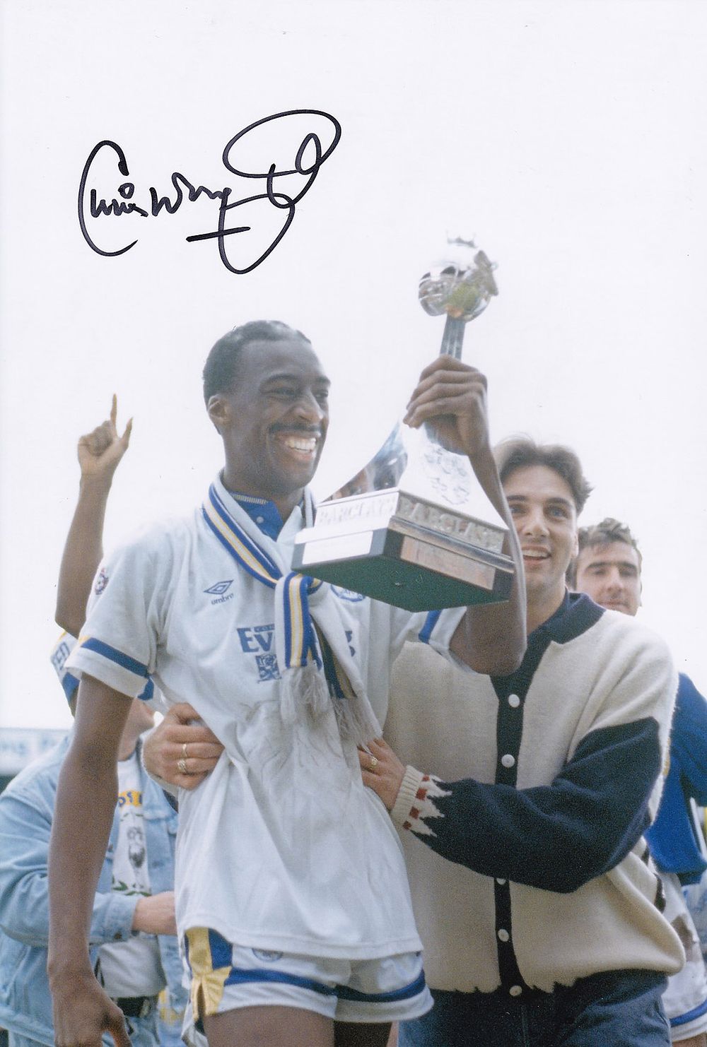 Lot 251: Autographed CHRIS WHYTE 12 x 8 photo :...
