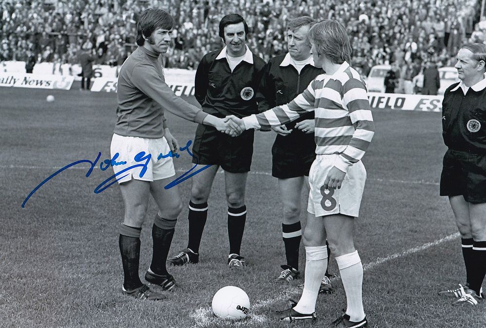 Lot 257: Autographed JOHN GREIG 12 x 8 photo :...