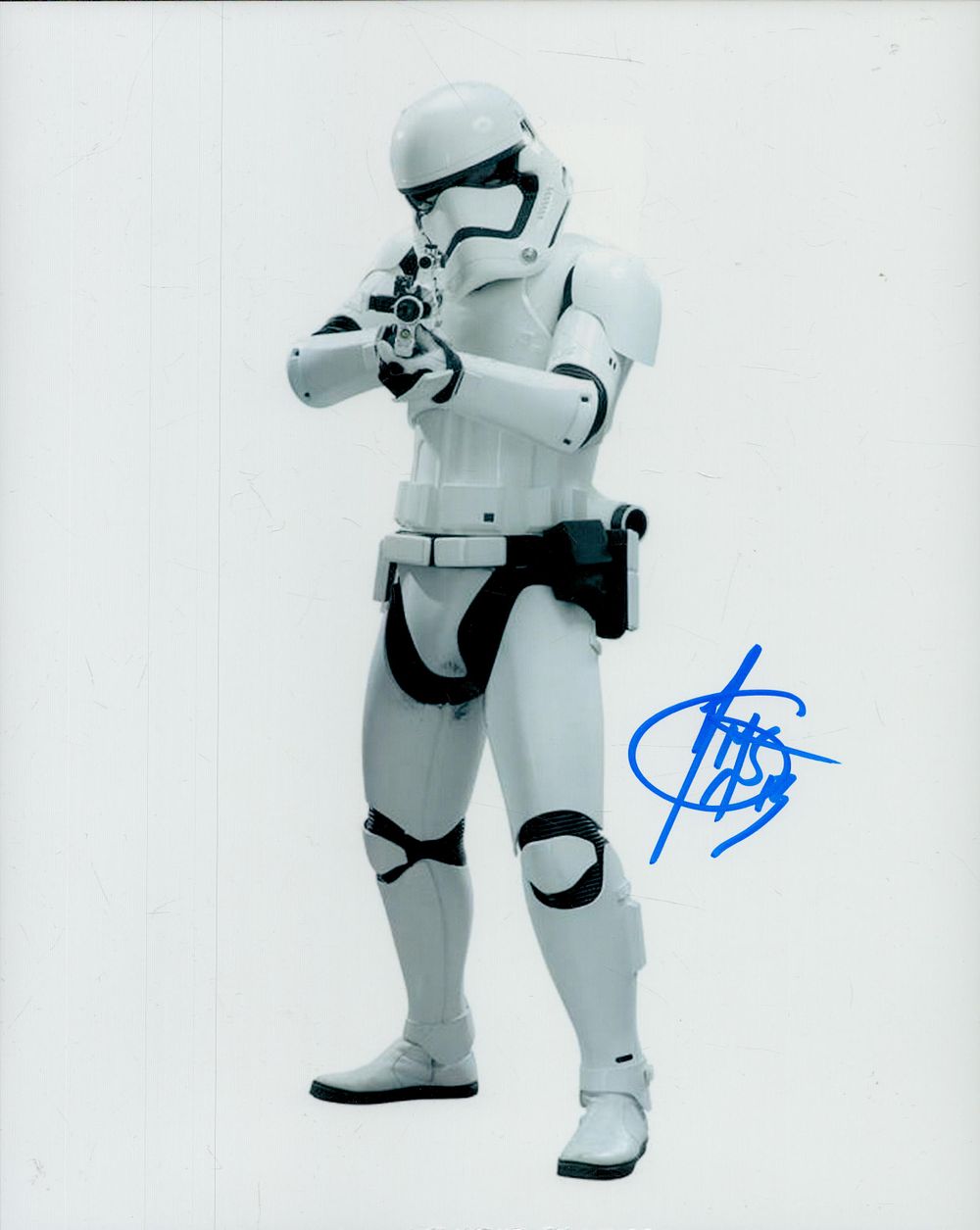 Lot 305: David Santana signed 10x8 inch Star Wars Stormtrooper...