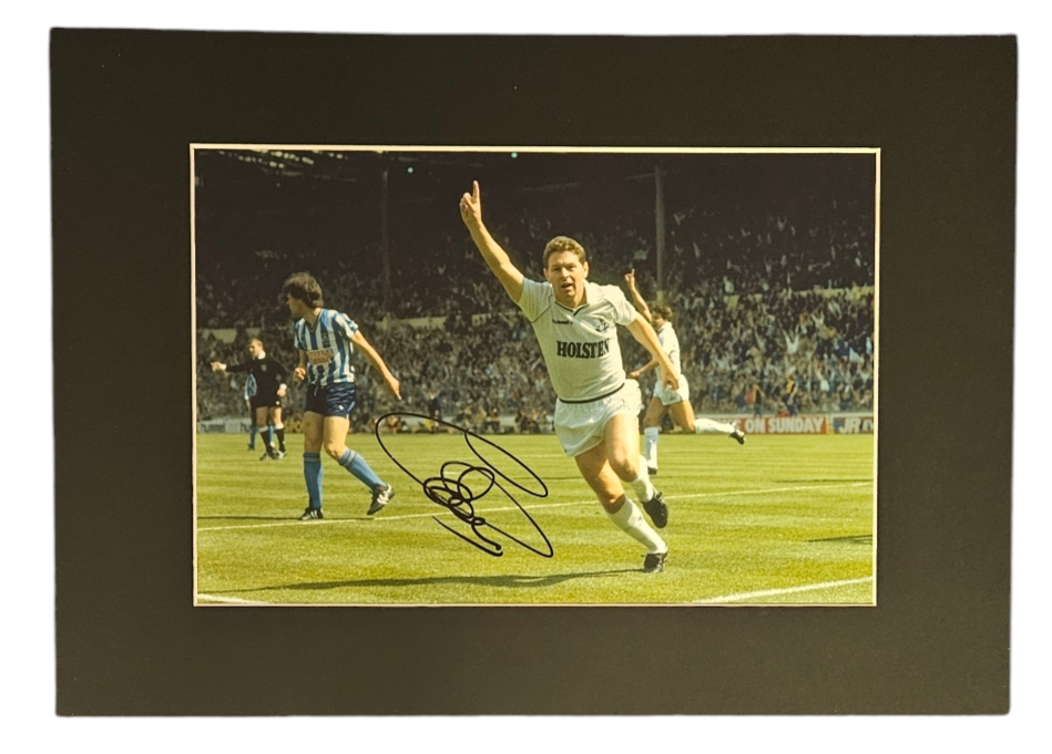 Lot 576: Clive Alan Spurs signed colour print, mounted and...