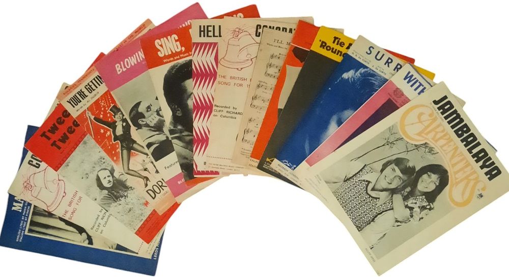 Lot 584: Vintage sheet music collection, Sing Boy Sing 1957,...
