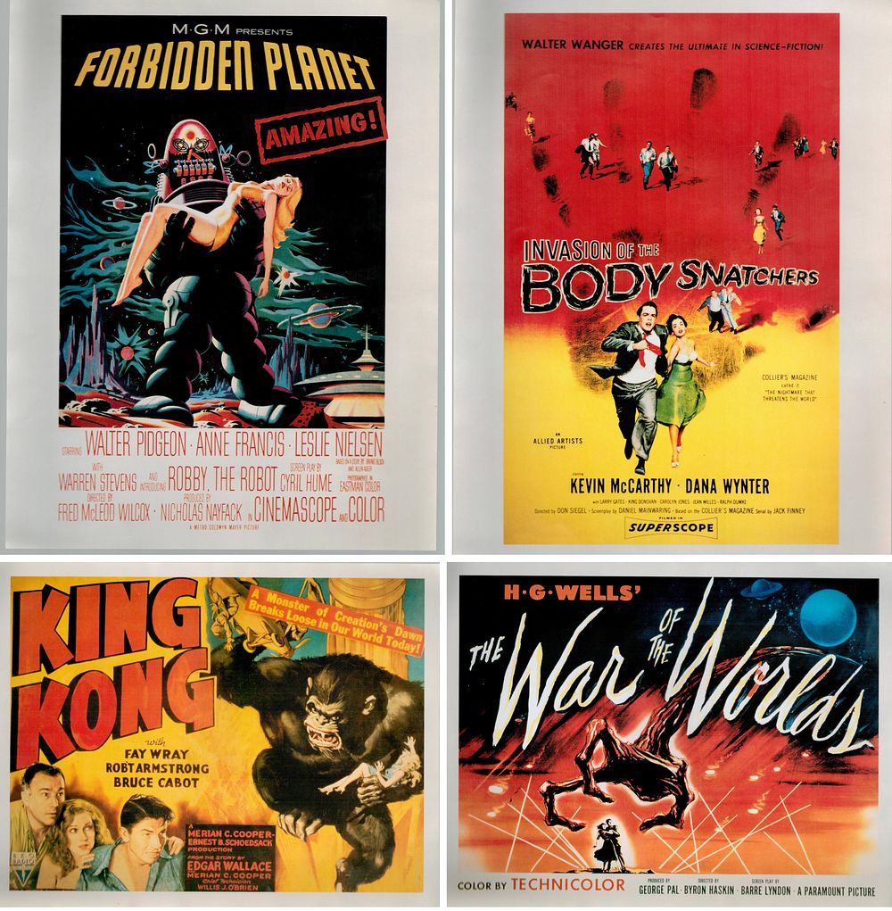 Lot 588: Lobby Card Collection, Forbidden Planet, Invasion of the...