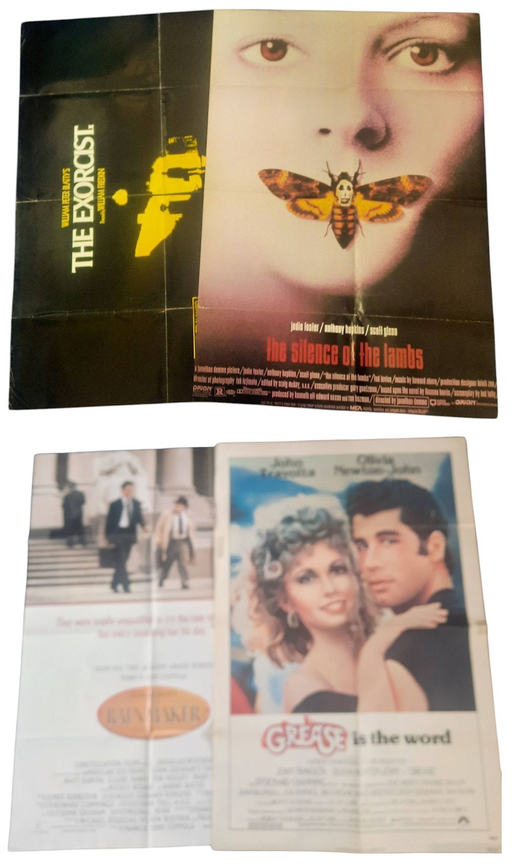 Lot 589: Movie Poster Collection, The Rainmaker, Grease is the...