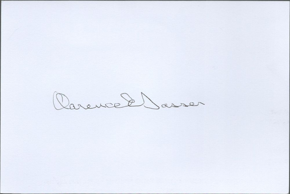 Lot 625: Clarence Sasser medal of honor recipient signed 6x4inch...