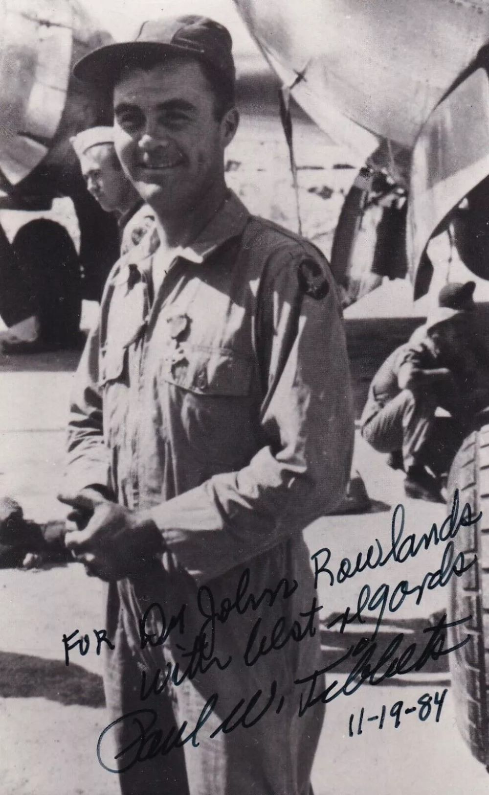 Lot 164: WW2 atom bomb pilot Brig Paul Tibbets signed...