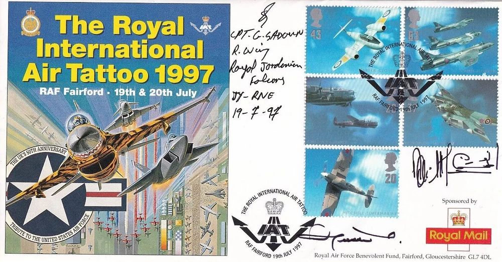 Lot 166: HM King Hussein Jordon and his Wife signed...
