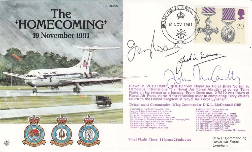 Lot 184: Iran Hostages John McCarthy Jackie Mann Terry Waite...