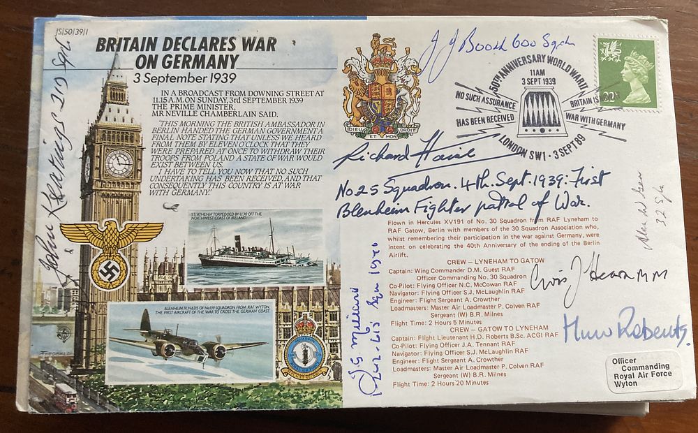 Lot 222: WW2 5 Battle of Britain fighter aces multiple...