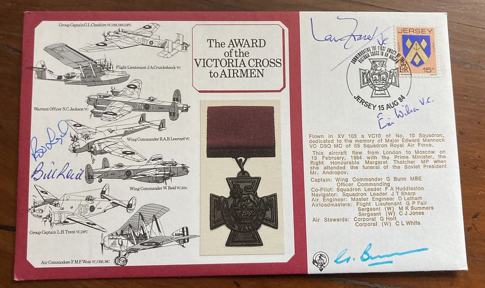Lot 234: WW2 4 Victoria Cross winners multiple signed VC...