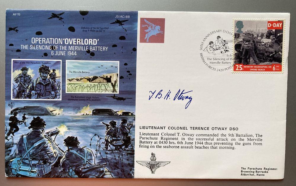Lot 295: WW2 Lt Col Terence Otway DSO signed scarce...
