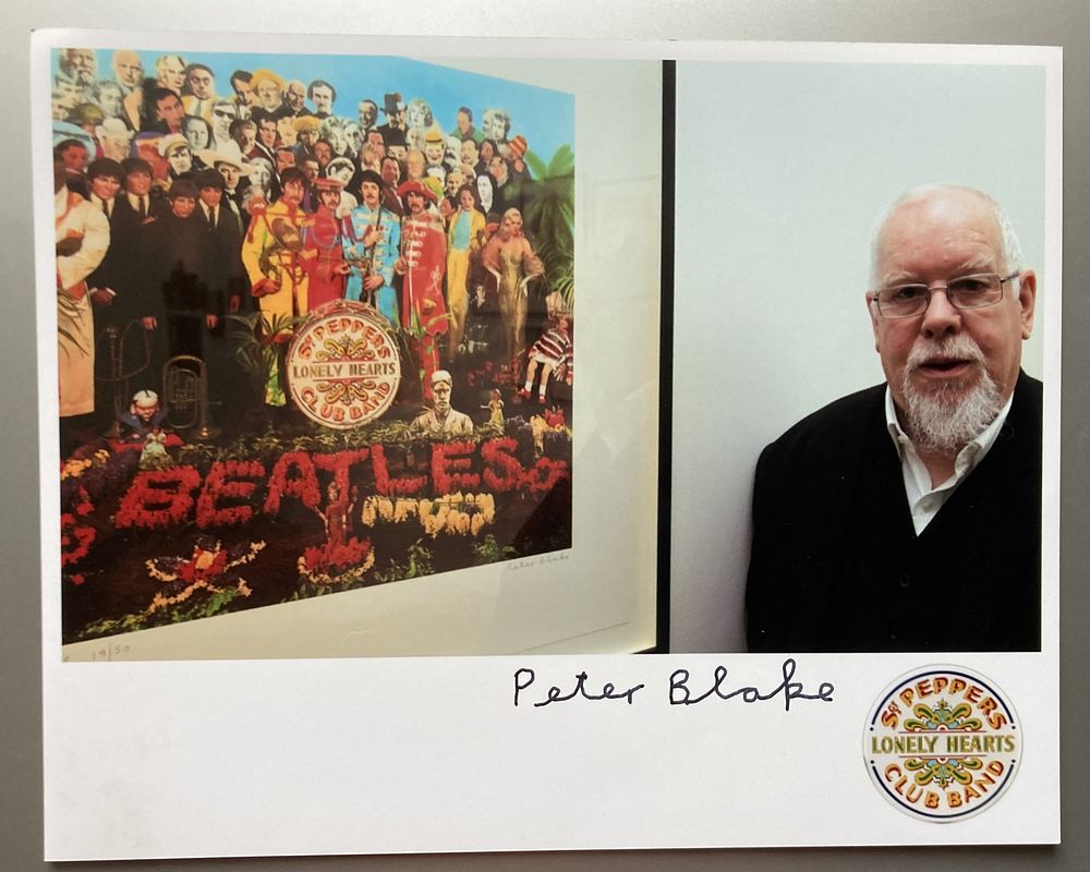 Lot 311: Beatles Peter Blake signed rare 10 x 8...