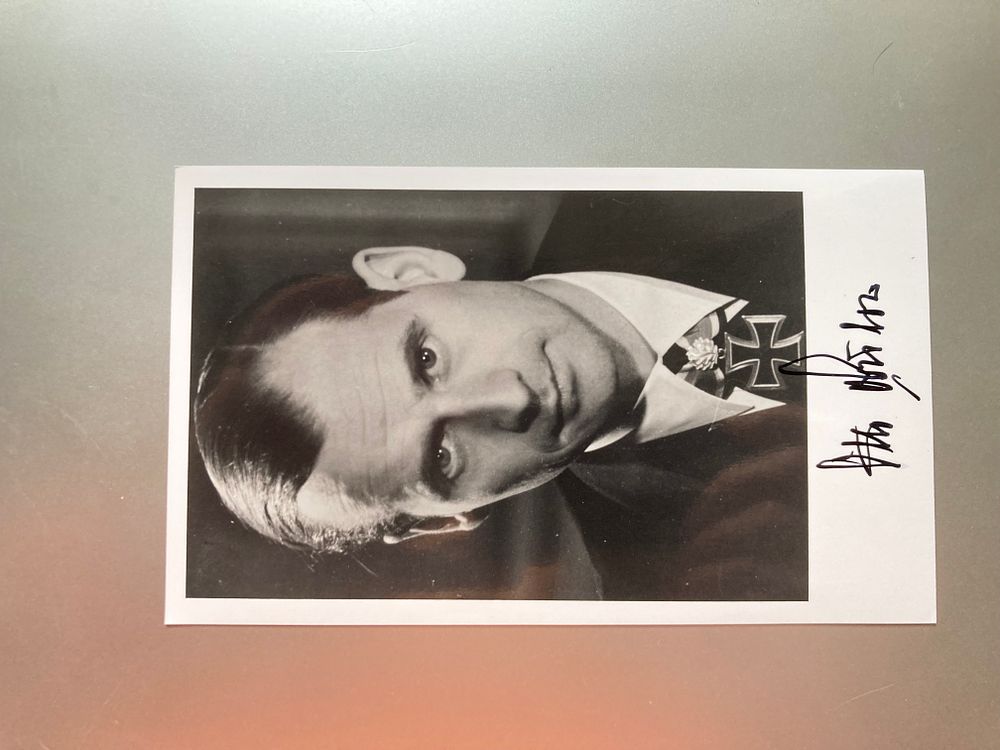 Lot 316: WWII Uboat commander Kapitan Otto von Bulow signed...