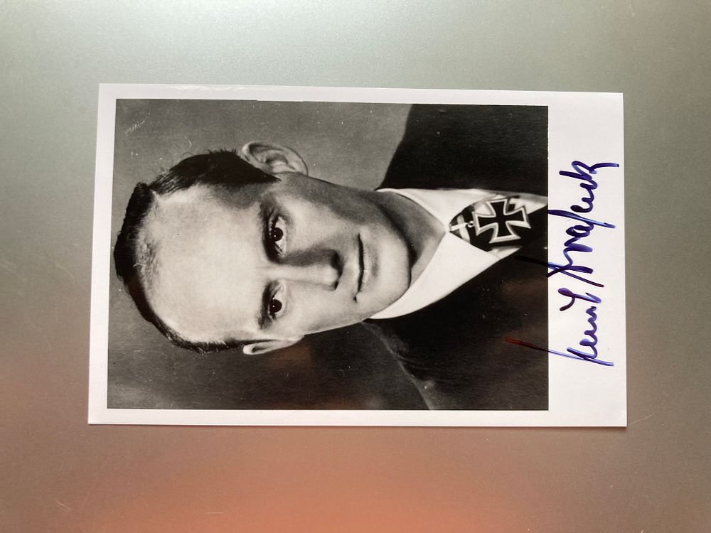 Lot 317: WWII Uboat commander Kapitanleutnant Paul Brasack signed 6x4...