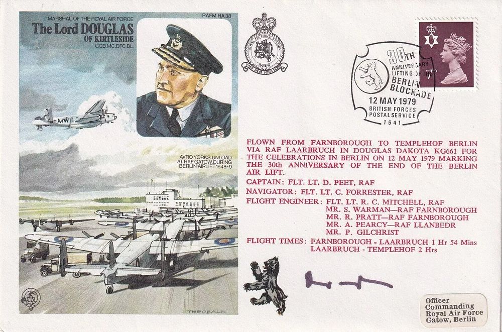 Lot 402: HA38aGB Anniv lifting on Berlin Blockade signed by...
