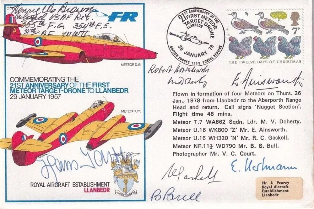 Lot 406: C53ag3 21st Anniv 1st Meteor Target - Drone...