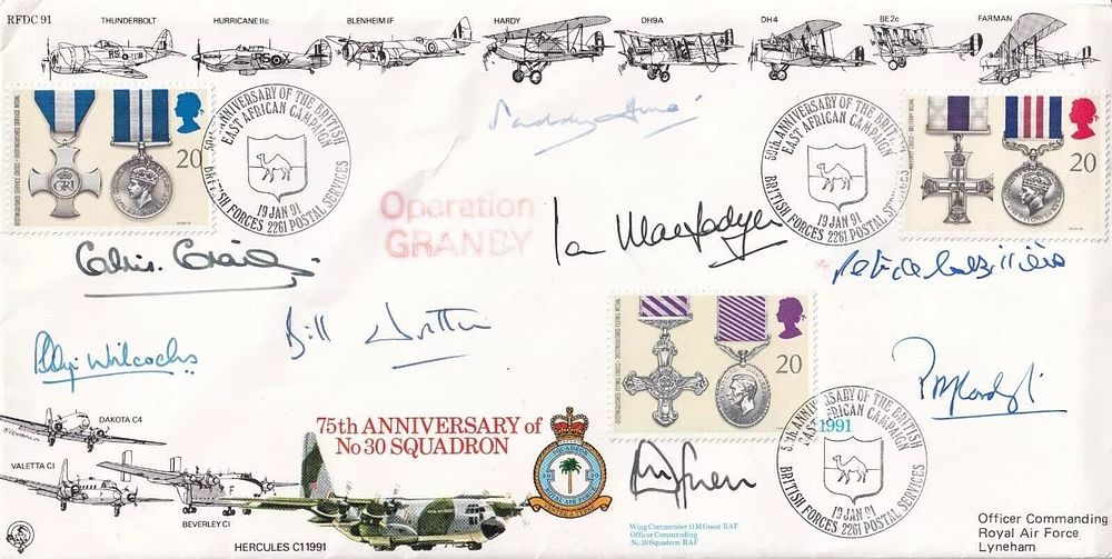 Lot 408: RFDC91 75th Anniv of 30 Sqn. Operation Grandy...