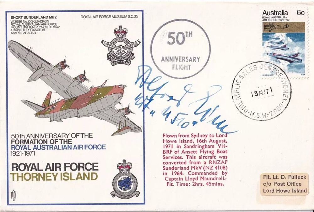 Lot 413: SC35 RAF Thorney Island Signed by Alfred Eick...