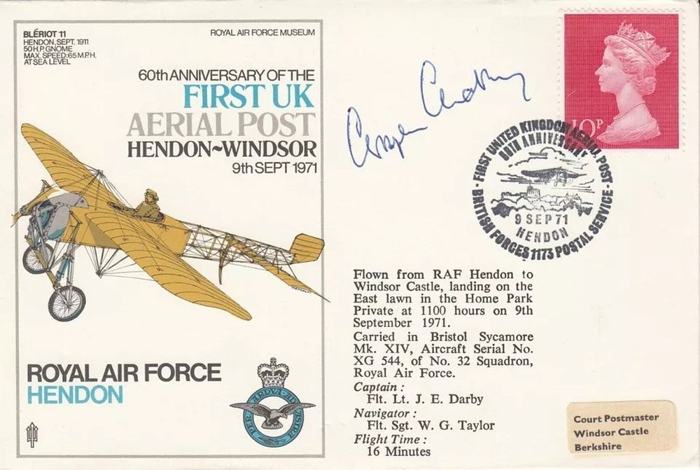 Lot 448: 1st UK Aerial Post Hendon - Windsor Christopher...