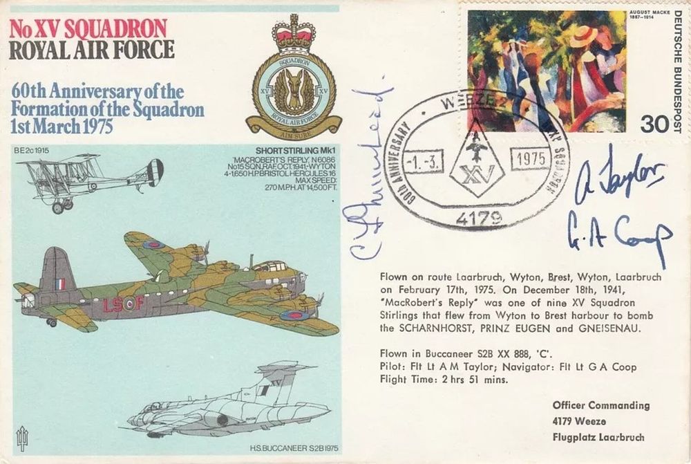 Lot 451: 15 Sqn Signed C F Muirhead Joined No...