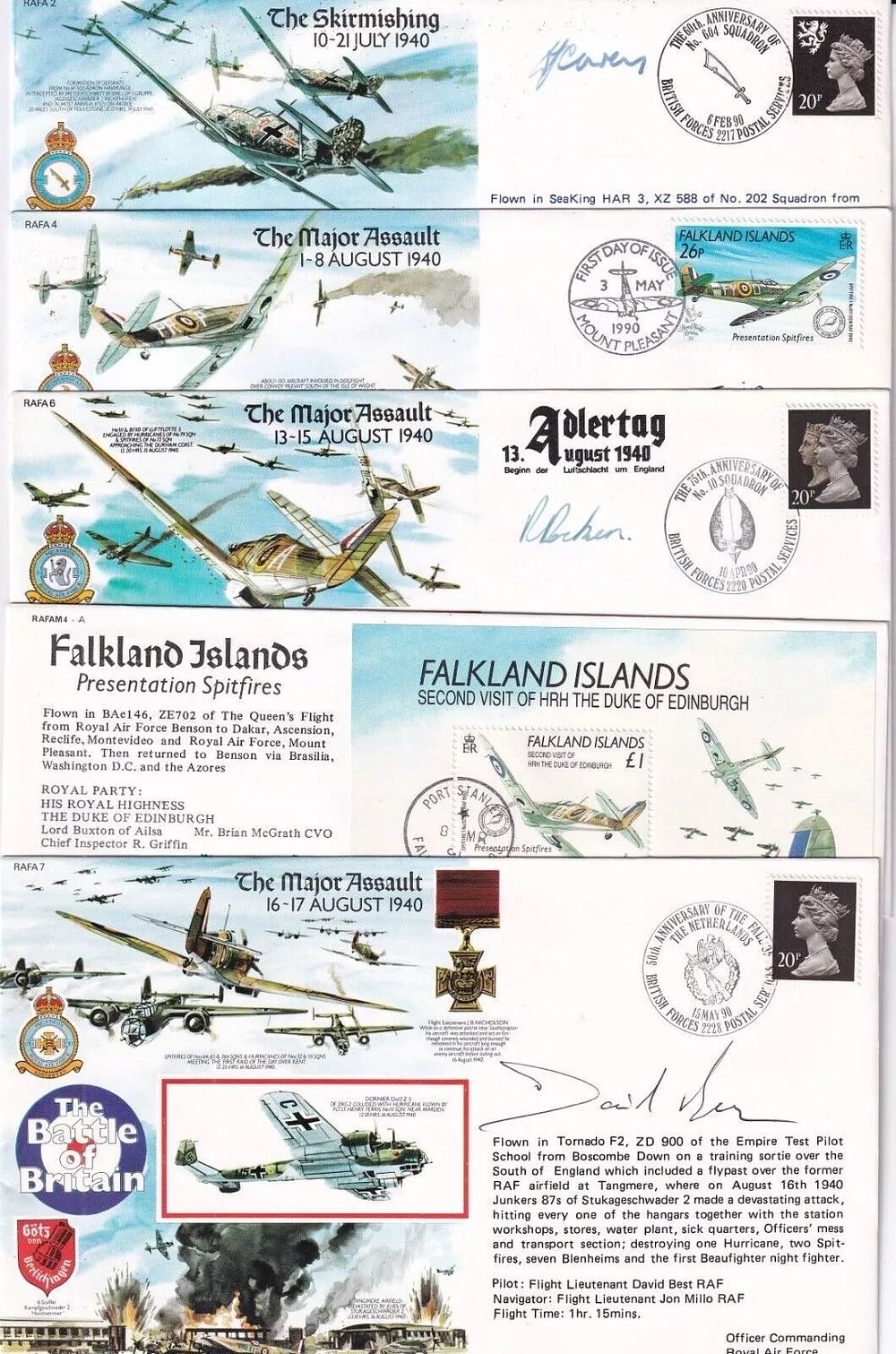 Lot 472: Collection of 19 Covers 50th Anniversary Battle of...