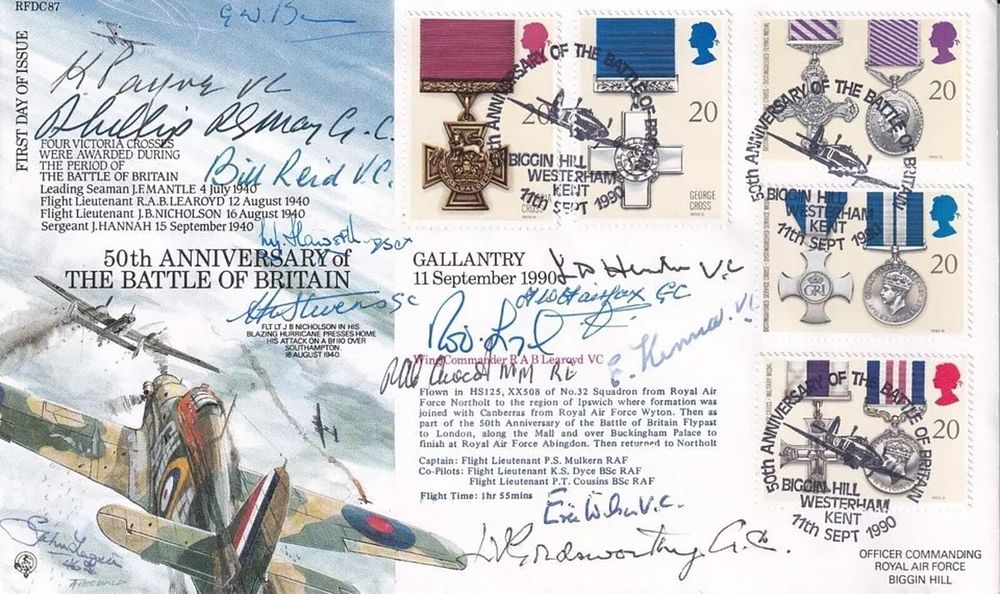 Lot 479: 50th Anniv Battle of Britain Full set of...
