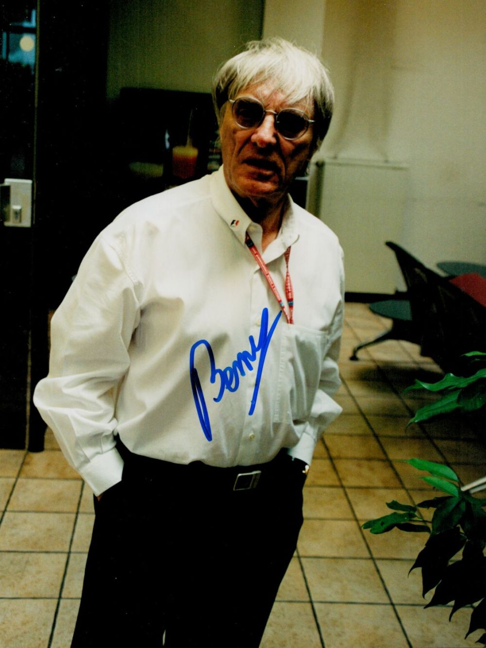 Lot 763: Sport Bernie Ecclestone signed 12x8 colour photo. Bernard...