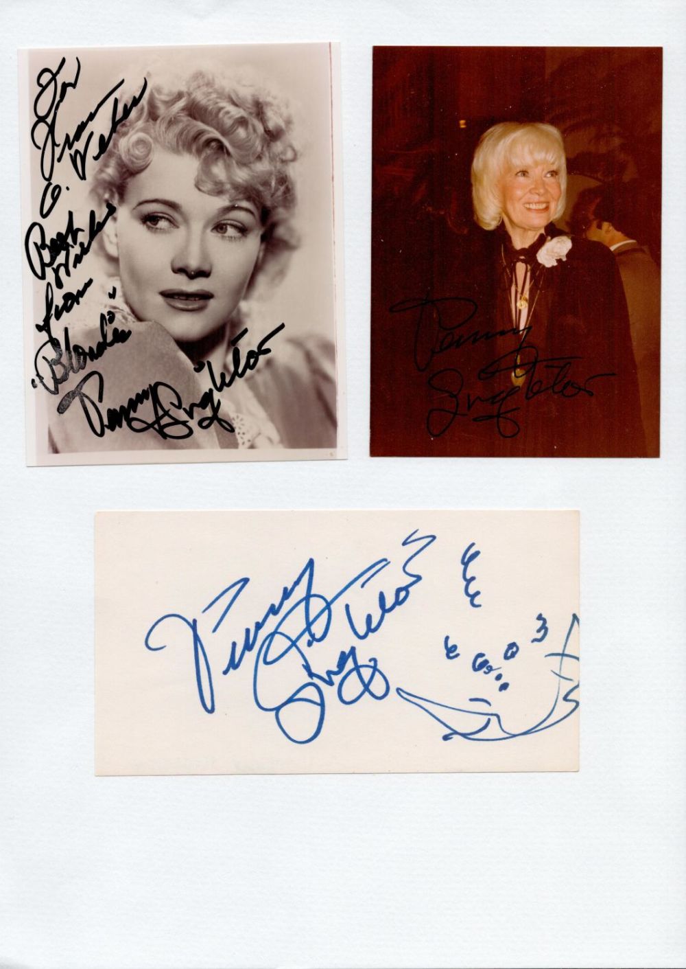 Lot 765: TV Film Penny Singleton collection includes two signed...