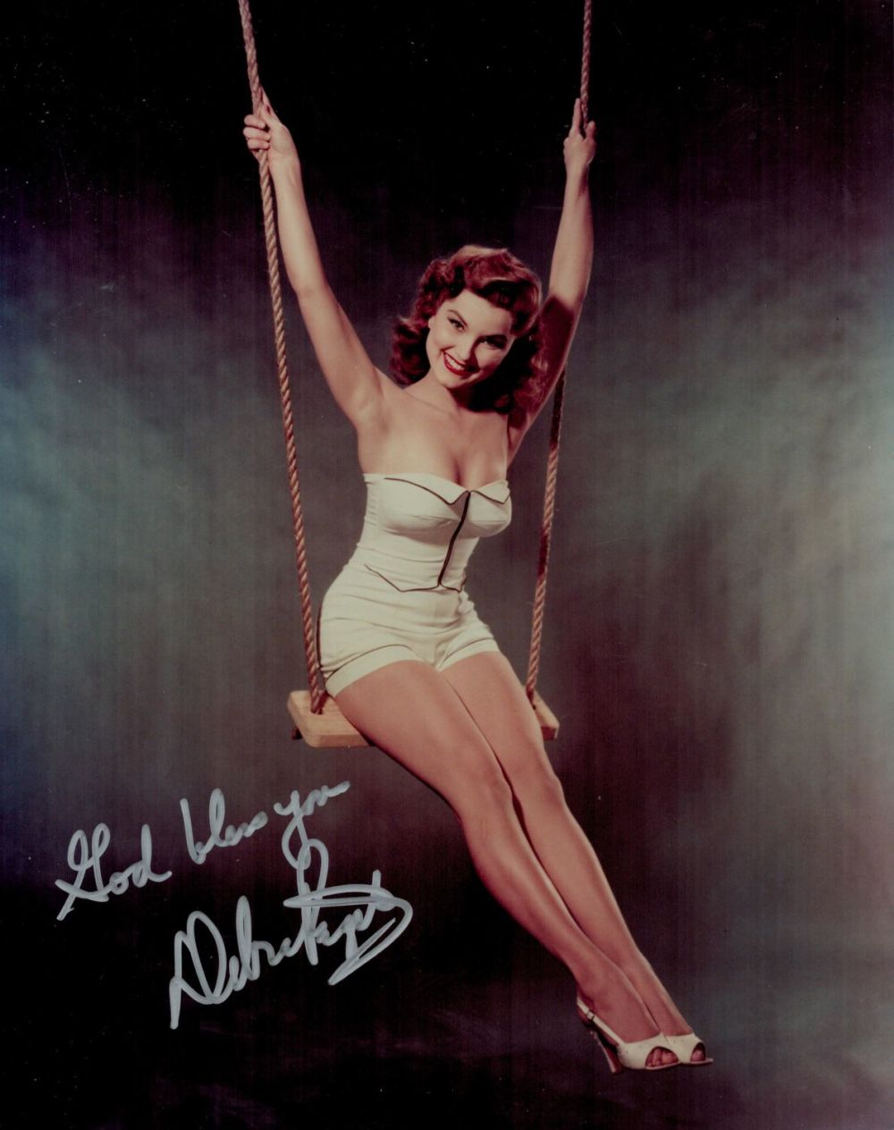 Lot 770: TV Film Debra Paget signed 10x8 colour photo....