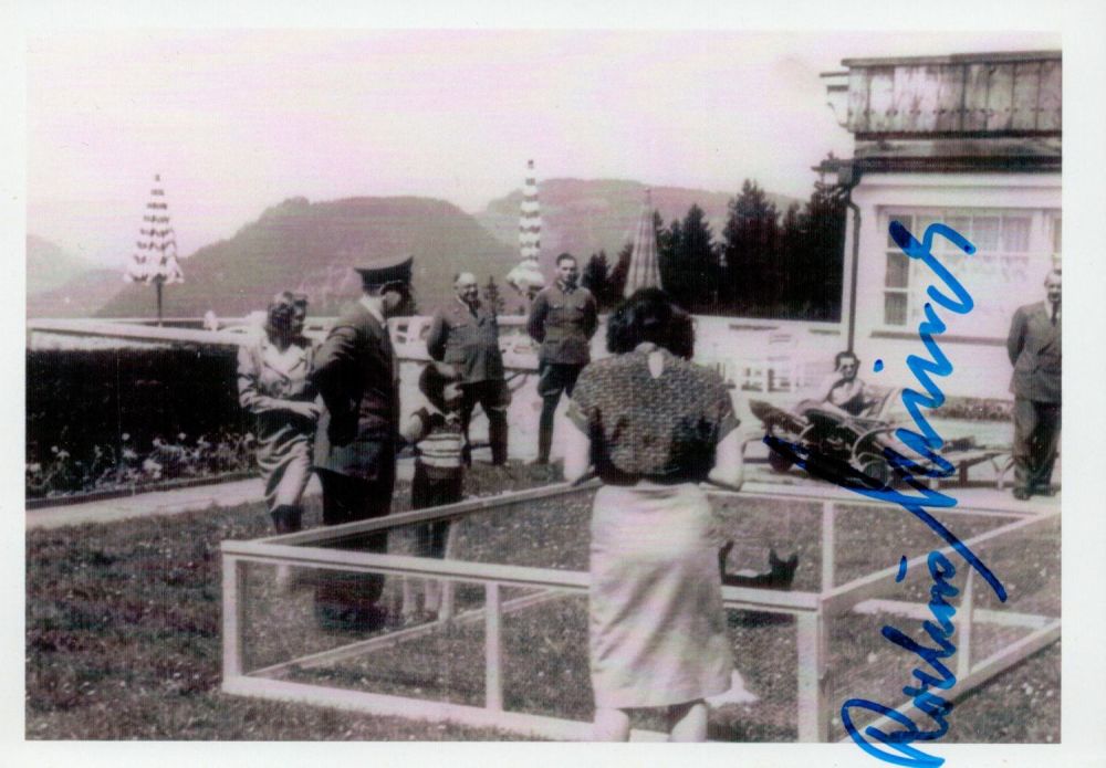 Lot 777: Military Rochus Misch signed 6x4 black and white...
