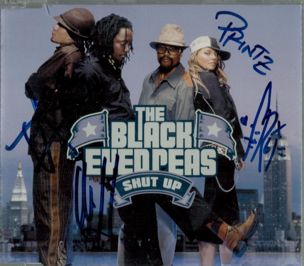 Lot 803: Music The Black Eyed Peas multi signed Shut...