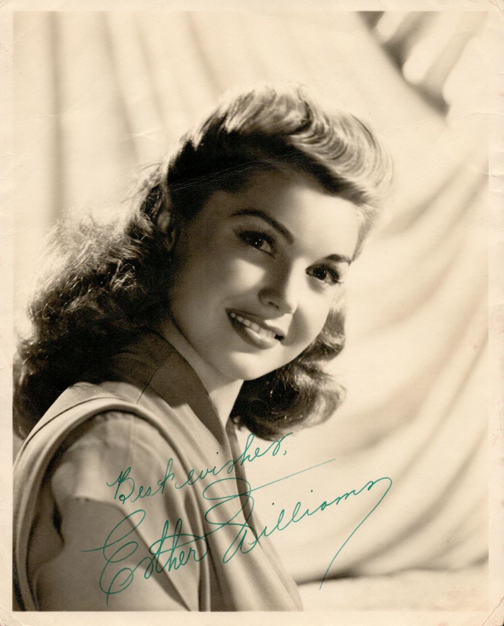 Lot 811: Sport Esther Williams signed 10x8 black and white...