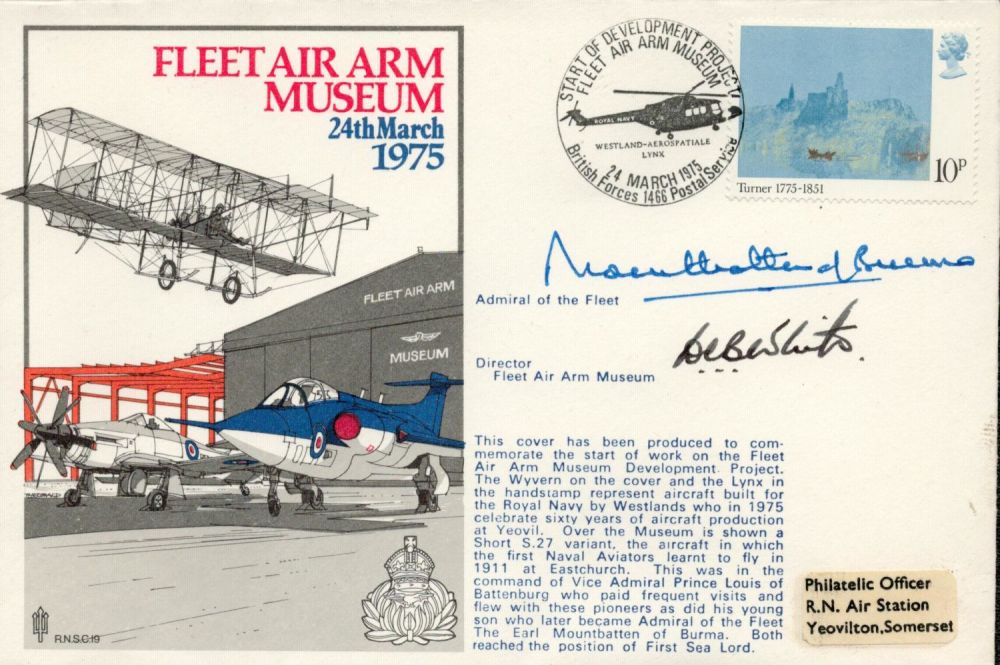 Lot 842: Military WW2 Mountbatten of Burma signed Royal Navy...
