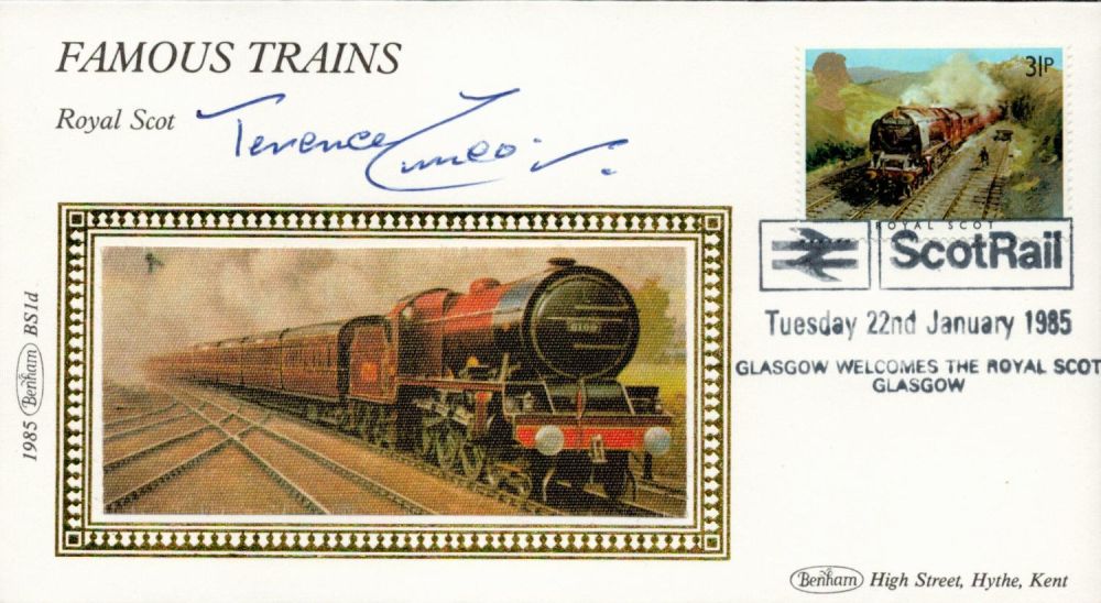 Lot 843: Historic Artist Terence Cuneo signed 1985 Benham small...