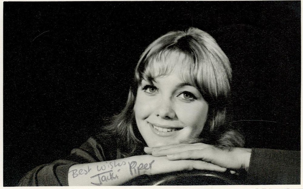 Lot 151: Jacki Piper 5x3 inch black and white photo....