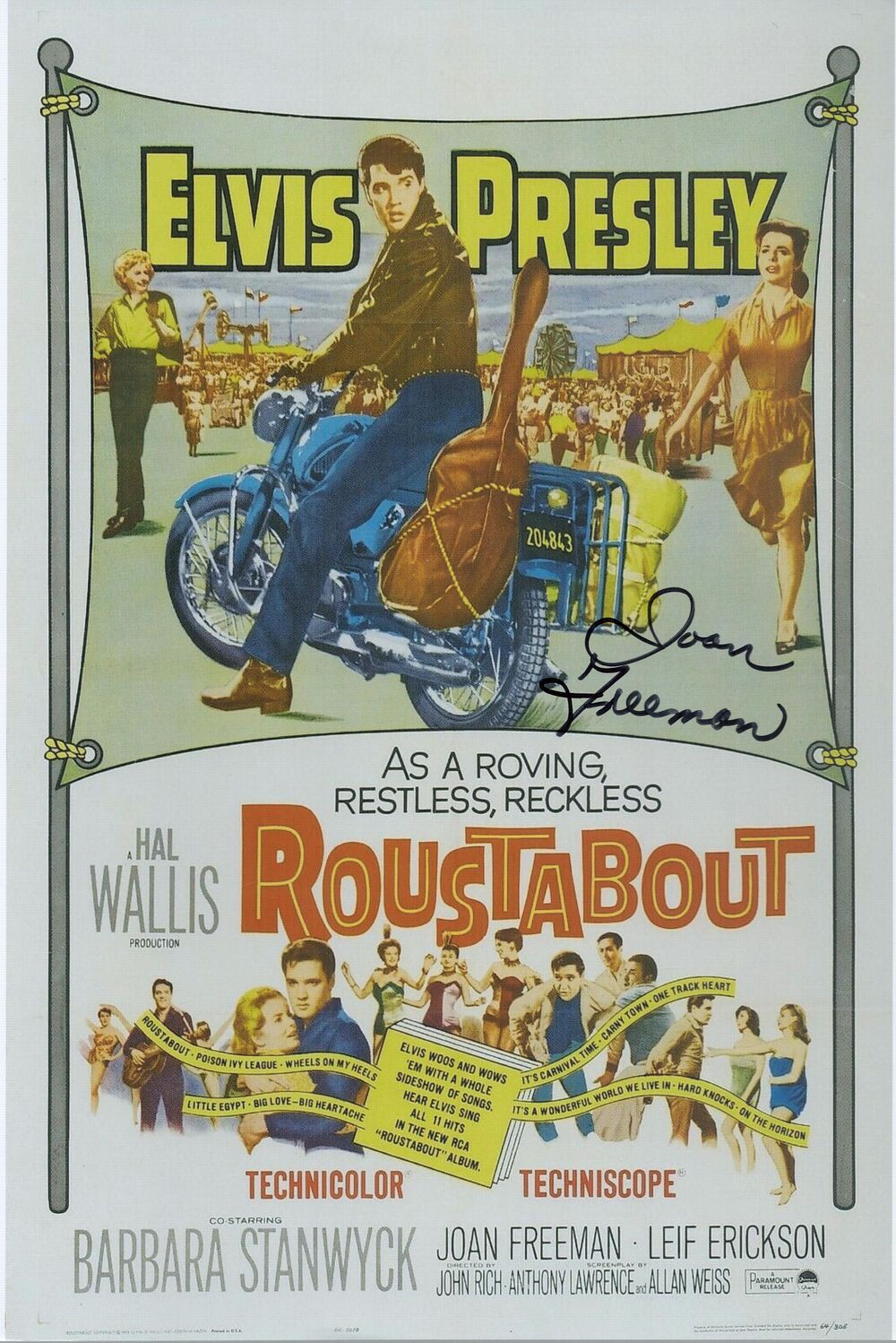 Lot 160: Joan Freeman, a signed 12x8 inch photo from...