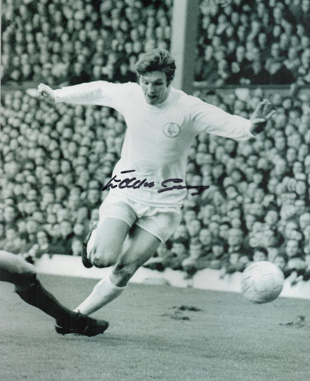 Lot 174: Eddie Gray signed 10x8 inch black and white...