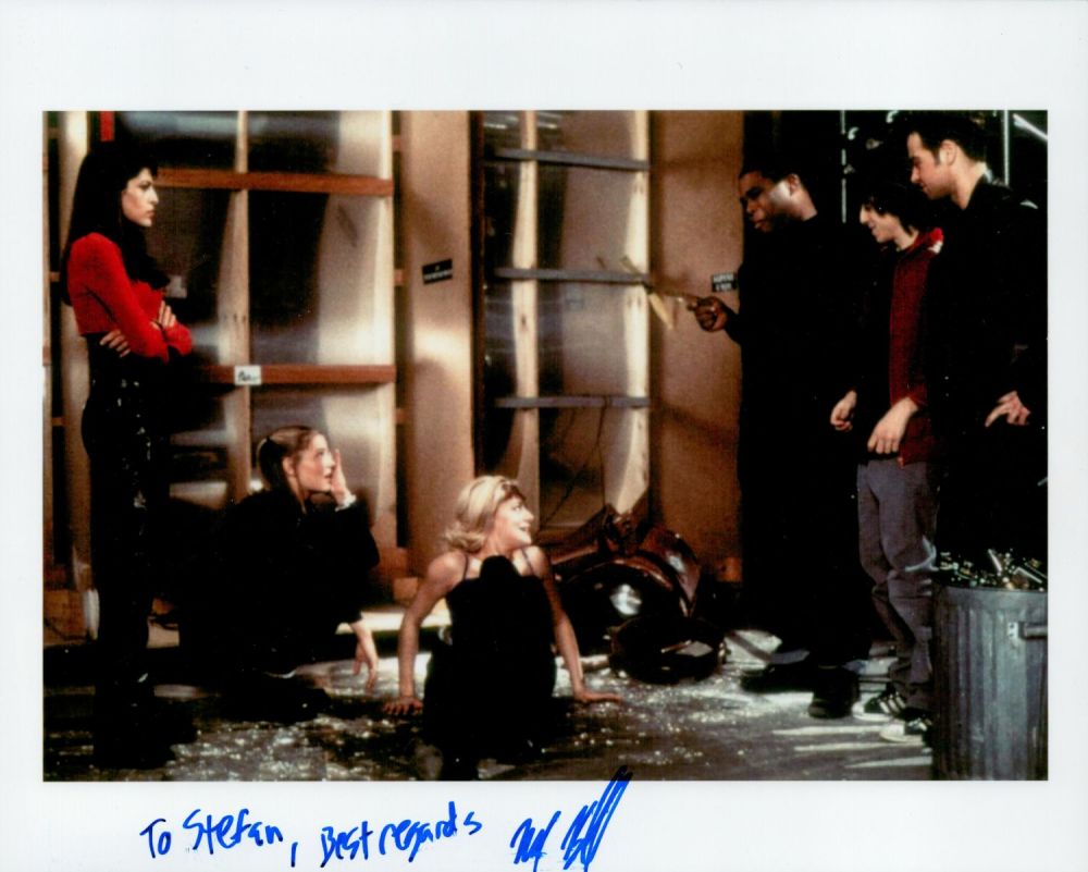 Lot 875: TV Film Michael Bacall signed and dedicated 10x8...
