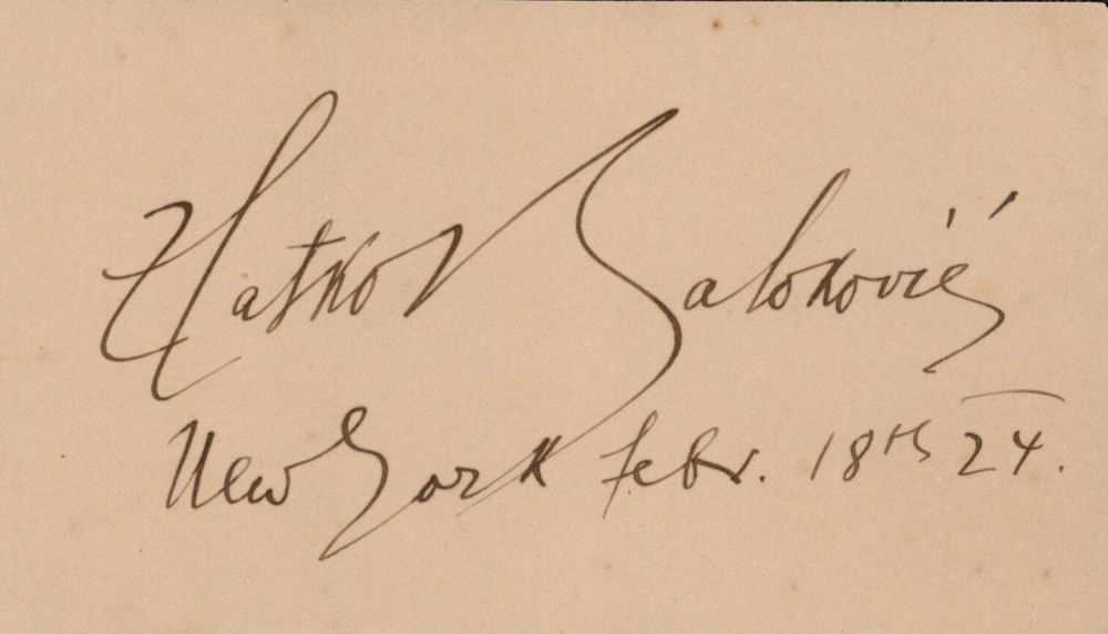 Lot 878: Music Zlatko Balokovic signed 5x3 card dated 18th...