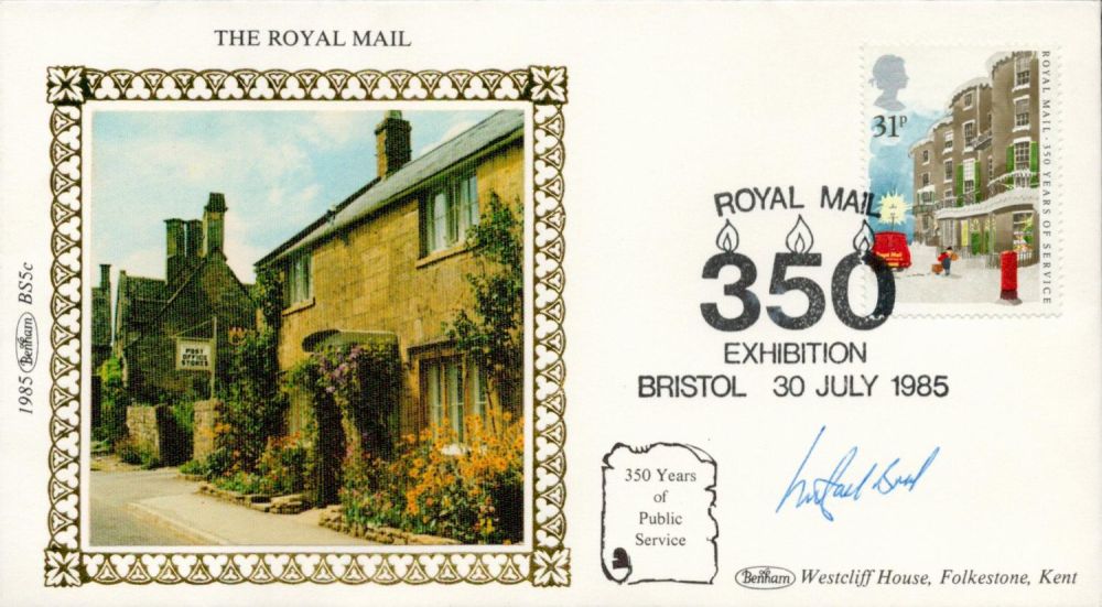 Lot 903: TV Film Michael Bond signed FDC celebrating 350...