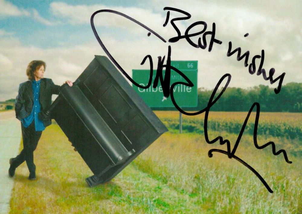 Lot 907: Music Gilbert O'Sullivan signed 6x4 promo colour postcard...