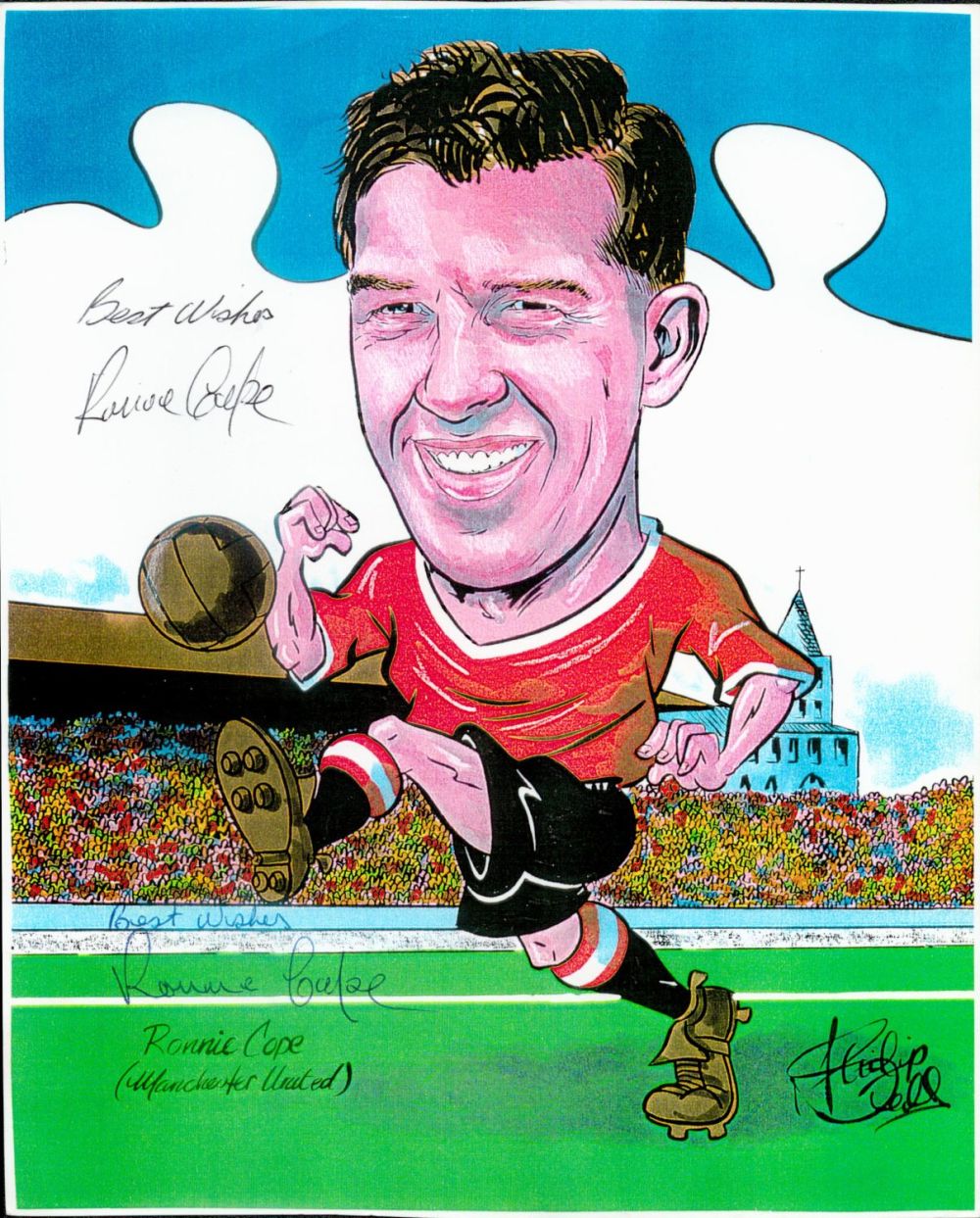 Lot 914: Sport Ronnie Cope signed 10x8 colour Manchester United...