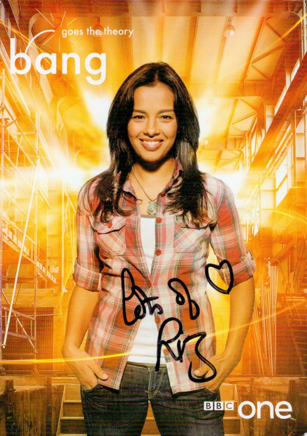 Lot 922: TV Film Liz Bonnin signed BBC Bang Goes...